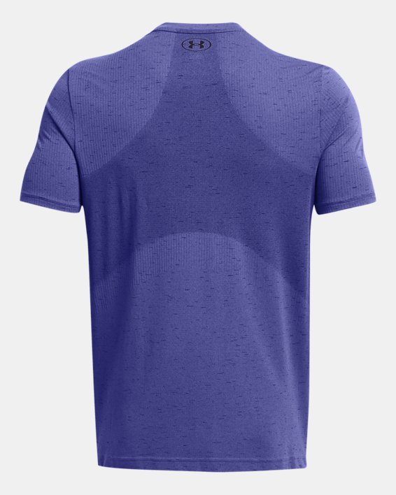 Men's UA Vanish Seamless Short Sleeve in Purple image number 5